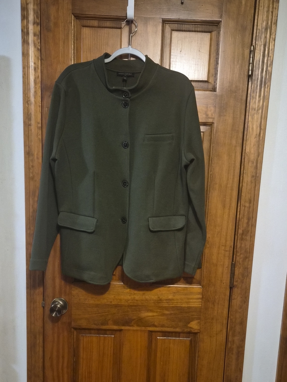 Banana Republic Olive Green Tailored Button Jacket